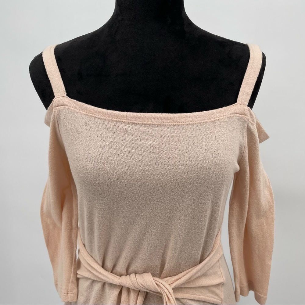 Pink Cold Shoulder Top - Picture 2 of 8